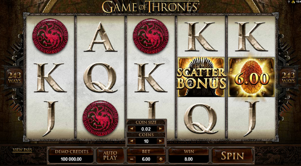 Game of Thrones slots casino