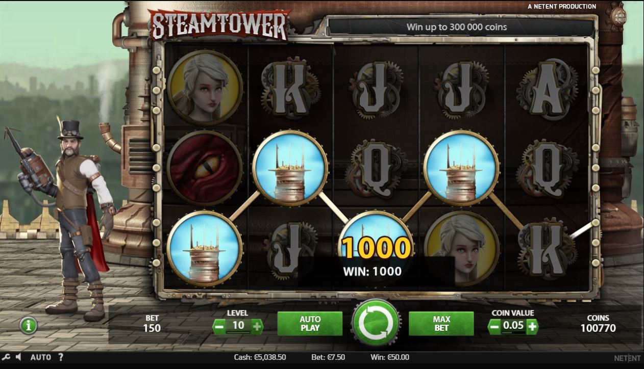 Steam Tower slot UK