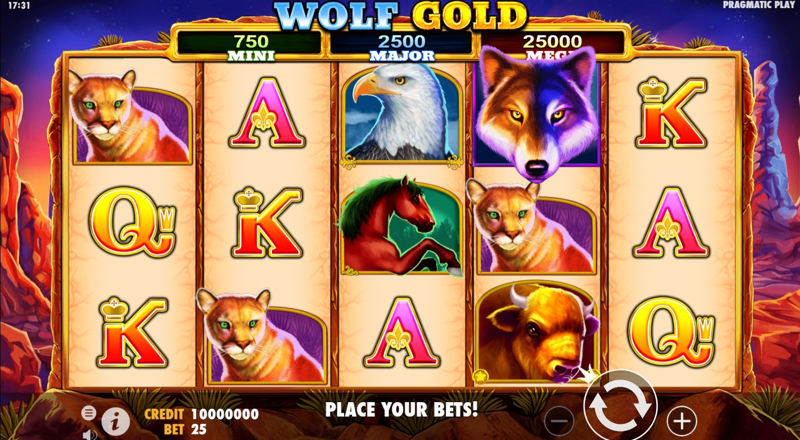 wolf gold demo play