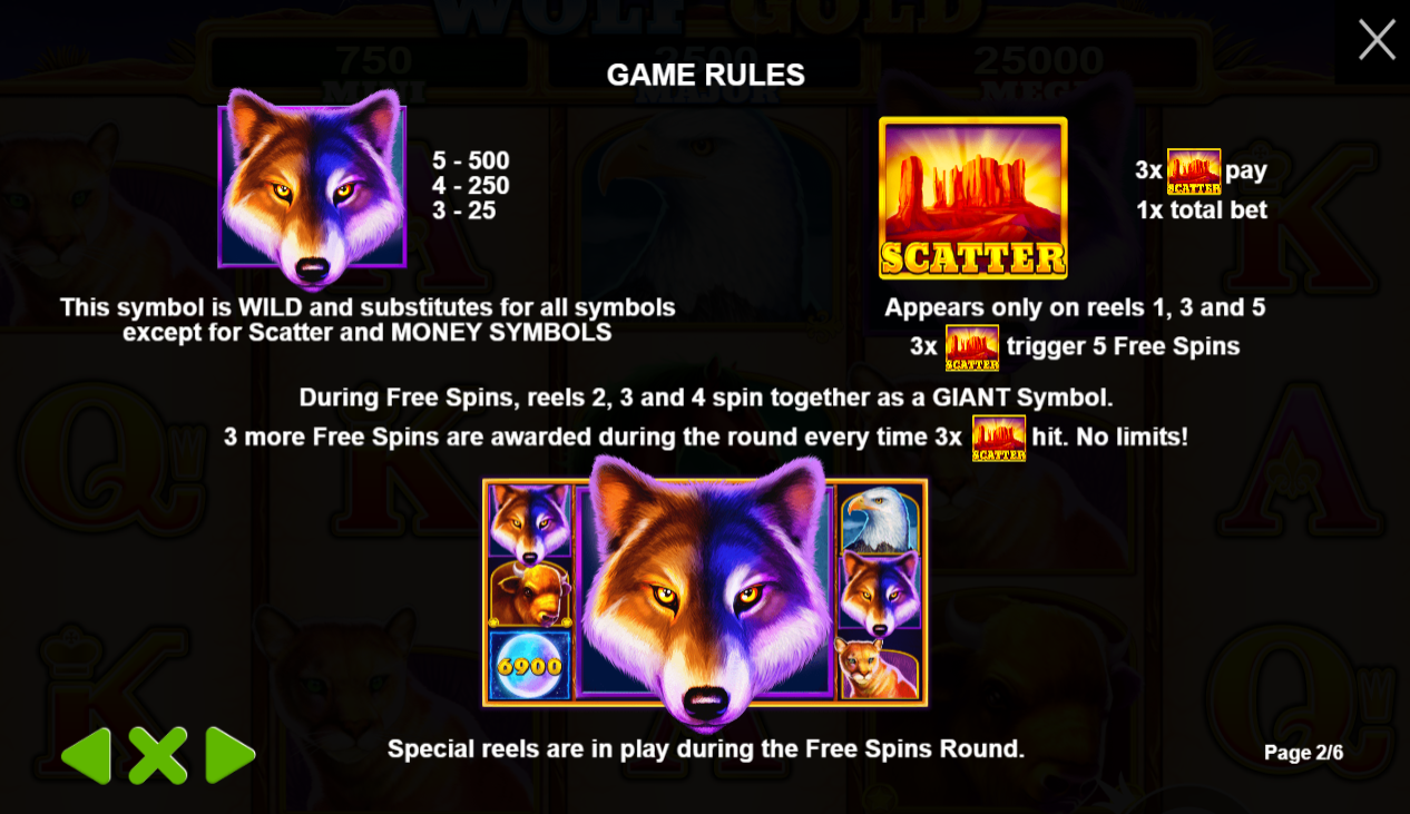 wolf gold free spins